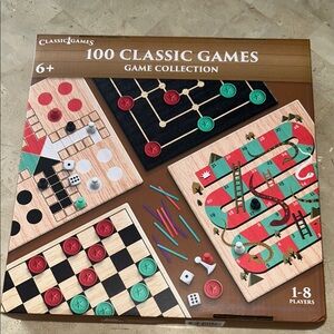 Classic Games 100 Collection - Red, Green, Black, and Tan
